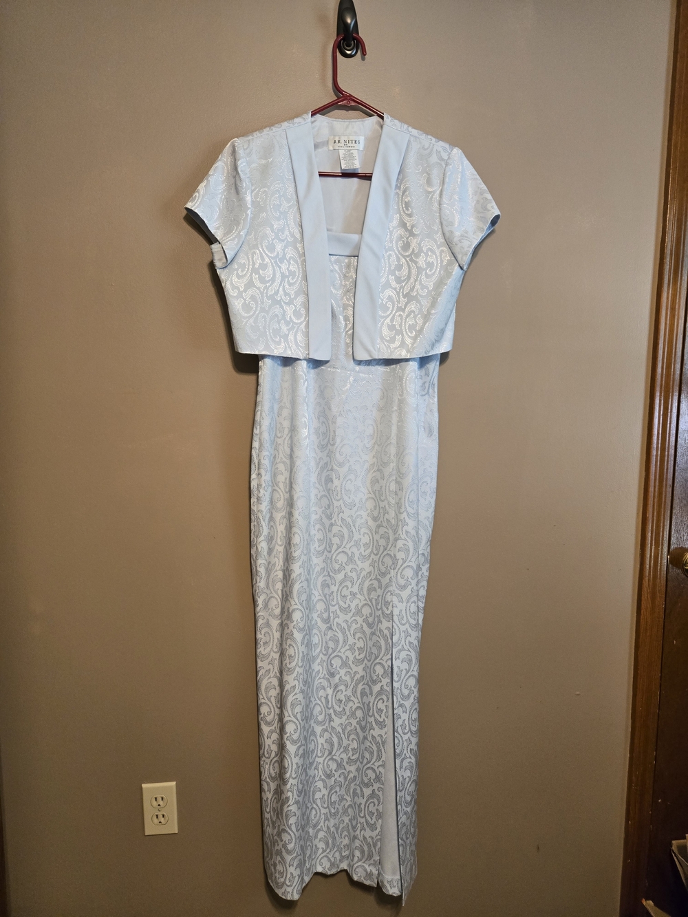 Vintage J.R. Nites by Caliendo 2-Piece Formal Gown Set